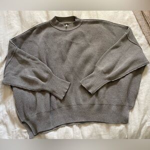 Free People Easy Street Tunic Sweater in Gray